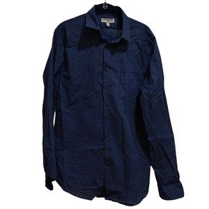 Mens Express Polk a Dot dress Shirt sz M